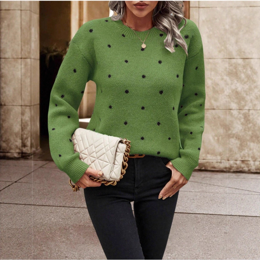 Damen Pullover mit verspieltem Muster und komfortablem Schnitt Drune