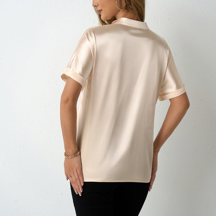 Damen Kurzarm Bluse Drune