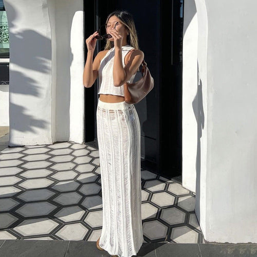 Damen elegantes und luftiges Zweiteiler-Outfit Drune