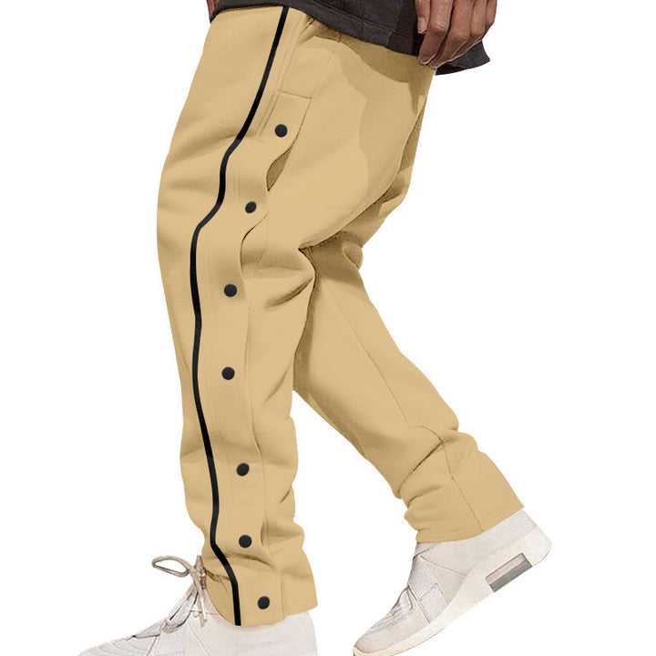 Herren lässige Sporthose mit praktischer Knopfleiste und atmungsaktivem Material Drune