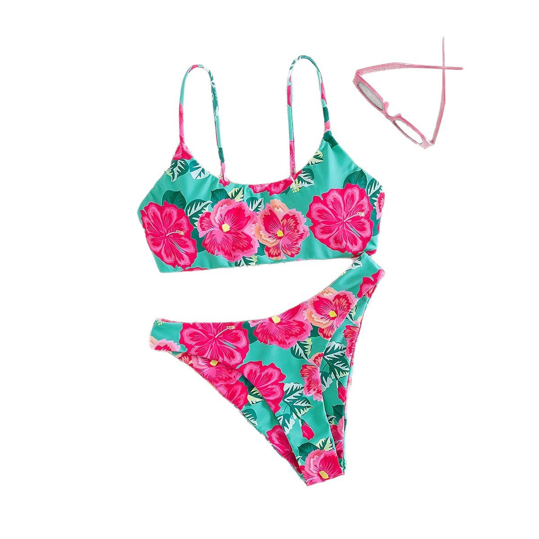 Damen Bikini-Set mit floralem Design und hochwertigem Stoff Drune