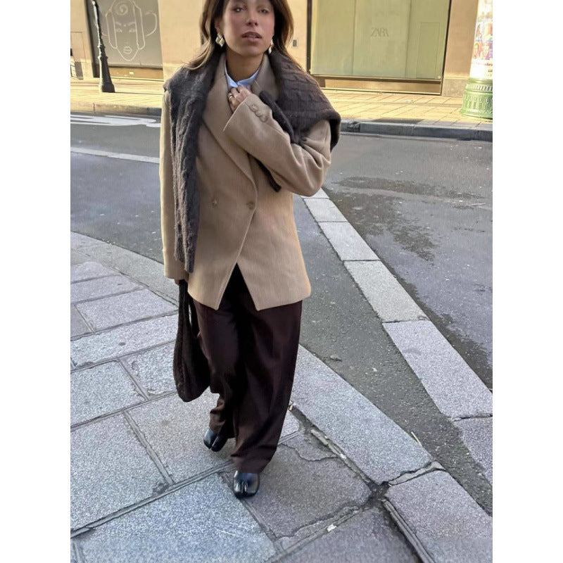 Damen Übergröße Blazerjacke im modischen Oversize-Schnitt mit eleganten Akzenten Drune