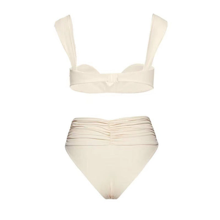 Damen Eleganter Bikiniverschnitt mit floralem Detail Drune