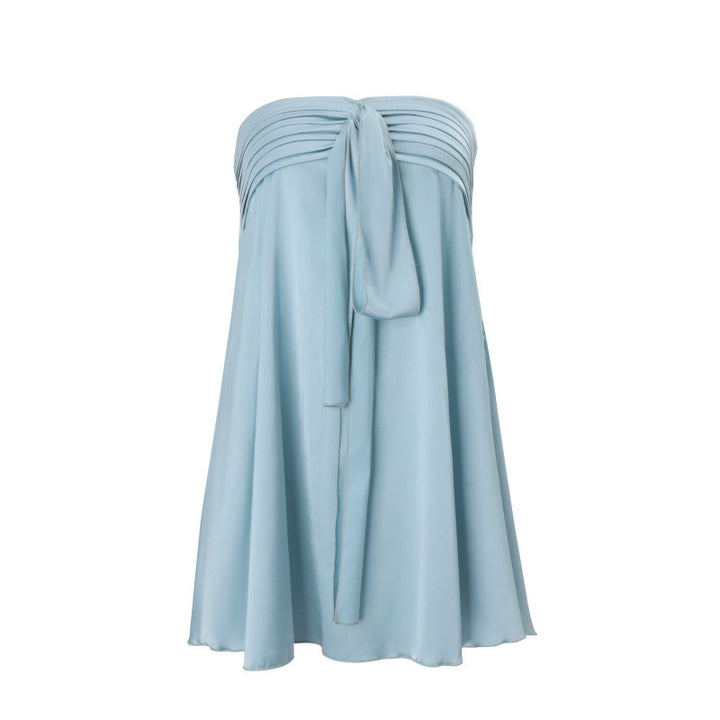 Damen Bandeau-Kleid mit verspieltem Spitzendetail und lässigem Schnitt Drune