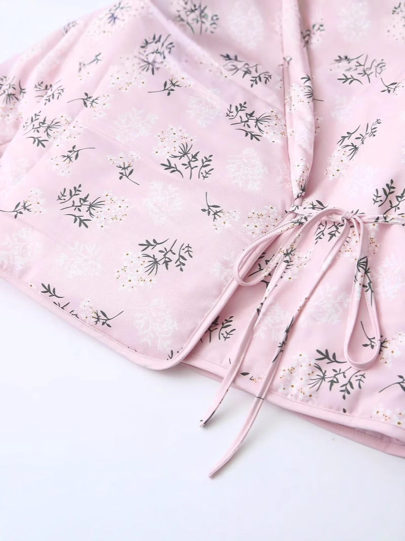Damen gesteppte Weste im eleganten Blumenprint-Design Drune