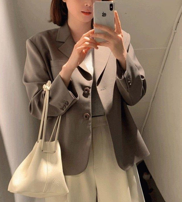 Damen Modischer Blazer mit elegantem Schnitt Drune