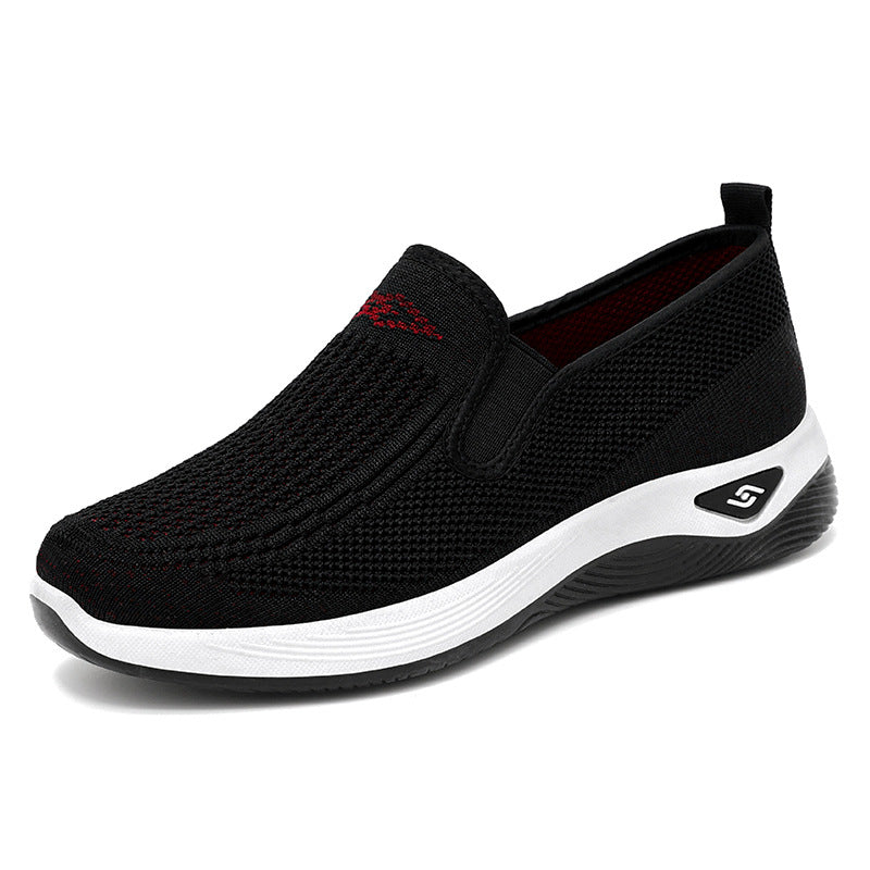Damen nan gestrickter Slip-On Komfortsneaker mit elastischem Einstieg und Memory-Schaum-Fußbett Drune
