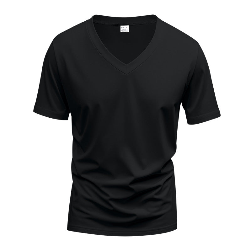 Herren nan V-Ausschnitt Funktionsshirt aus leichtem Interlock mit figurnahem Schnitt Drune