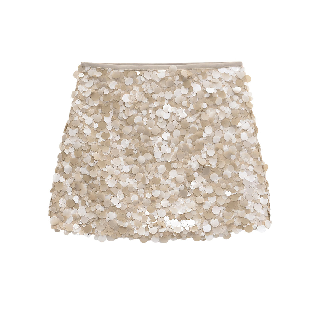 Femme Pailletten Minirock Drune