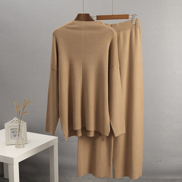 Damen Elegantes Strickensemble mit weitem Schnitt Drune