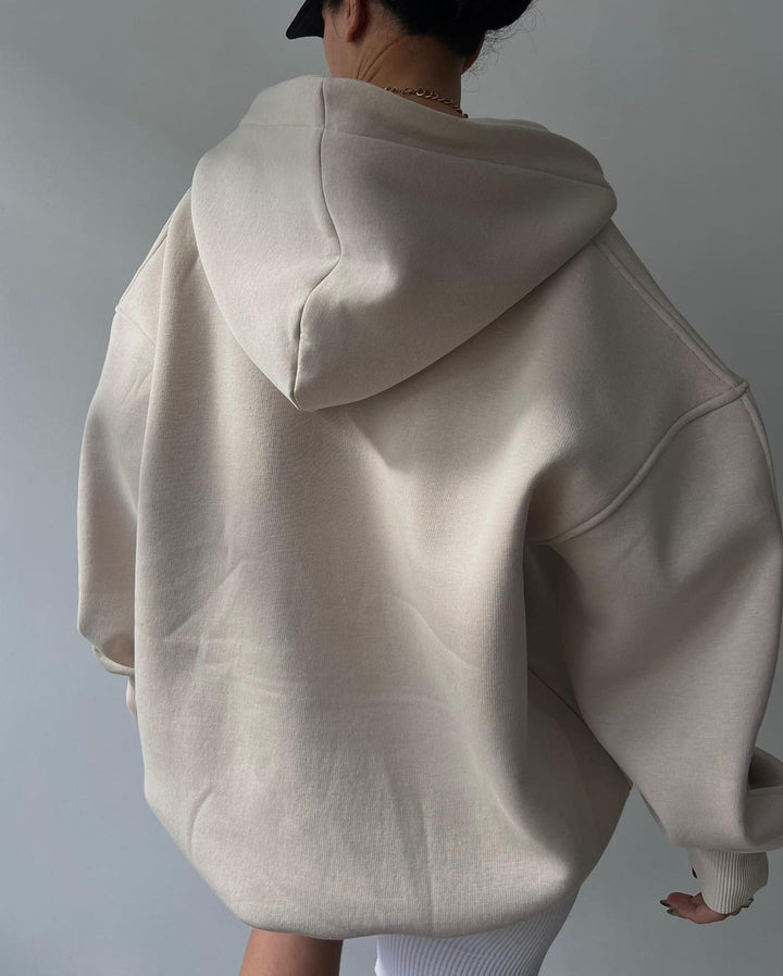 Damen Oversized Kapuzenpullover Drune