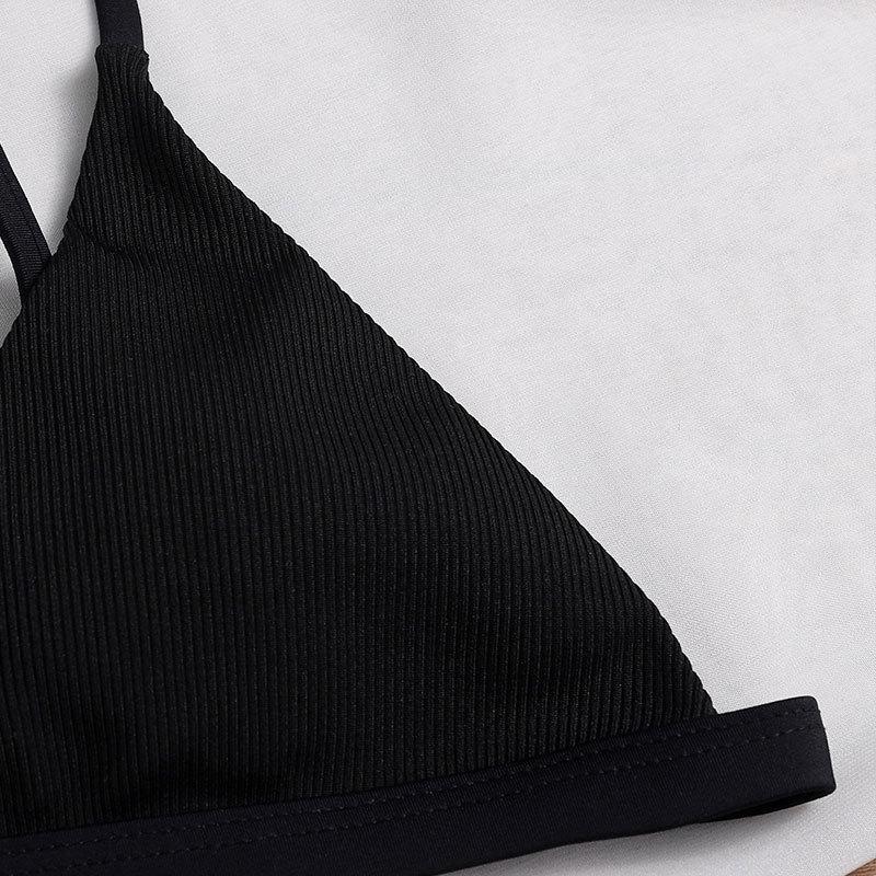 Damen Triangel-Bikini-Oberteil mit verstellbaren Trägern Drune
