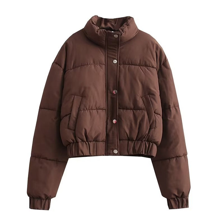 Damen Steppjacke mit hohem Kragen undpraktischen Taschen Drune