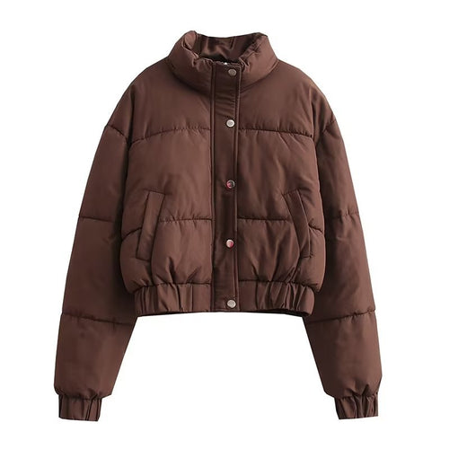 Damen Steppjacke mit hohem Kragen undpraktischen Taschen Drune