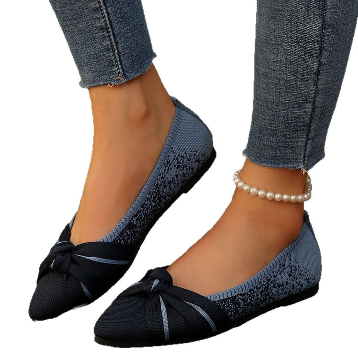 Damen Ballerina Schuhe mit eleganter Schleife Drune