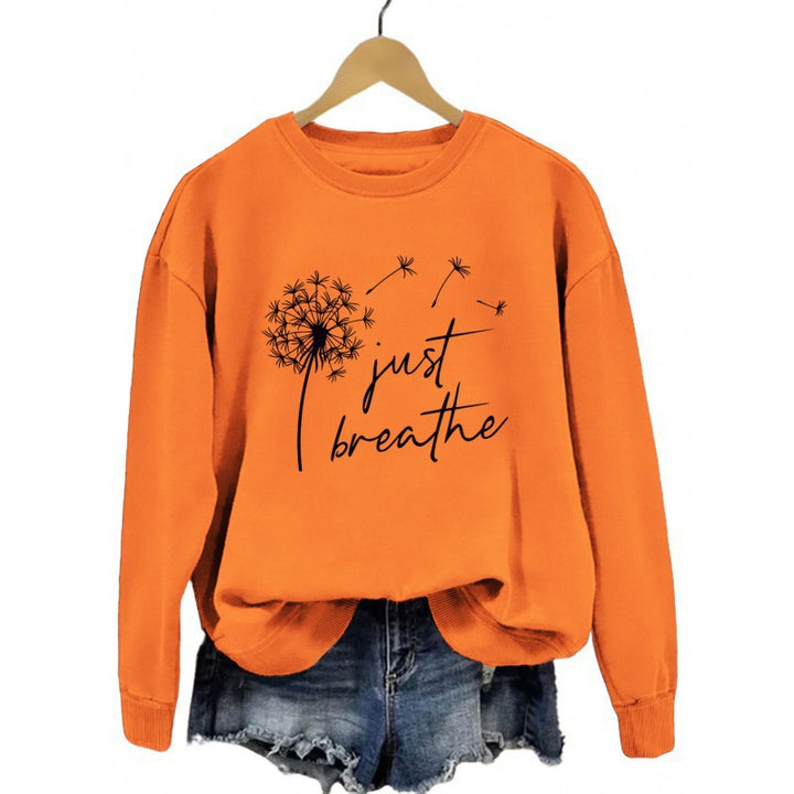 Damen Sweatshirt mit inspirierendem Pusteblumen-Motiv Drune
