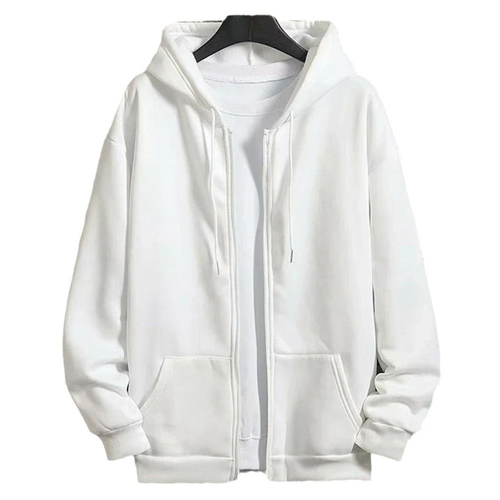 Unisex Zip-Hoodie mit verdecktem Reißverschluss, minimalistischer Silhouette und angerautem Innenfutter Drune