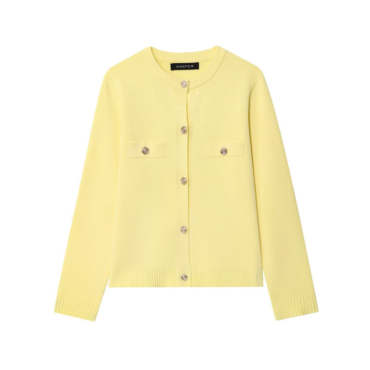 Damen Strickjacke mit elegantem Knopfdesign und praktischen Taschen Drune