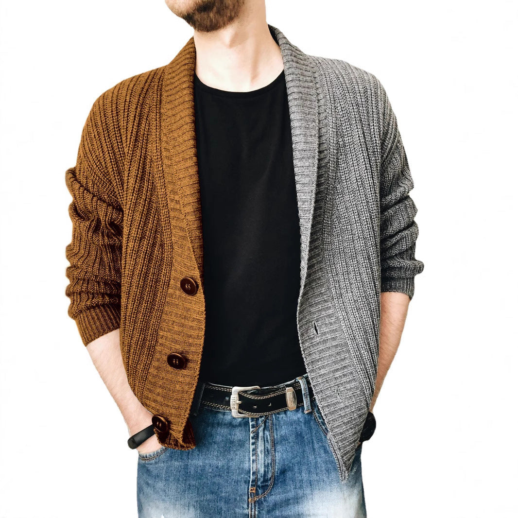 Herren Strickjacke mit strukturierter Oberfläche und modernen Knöpfen Drune