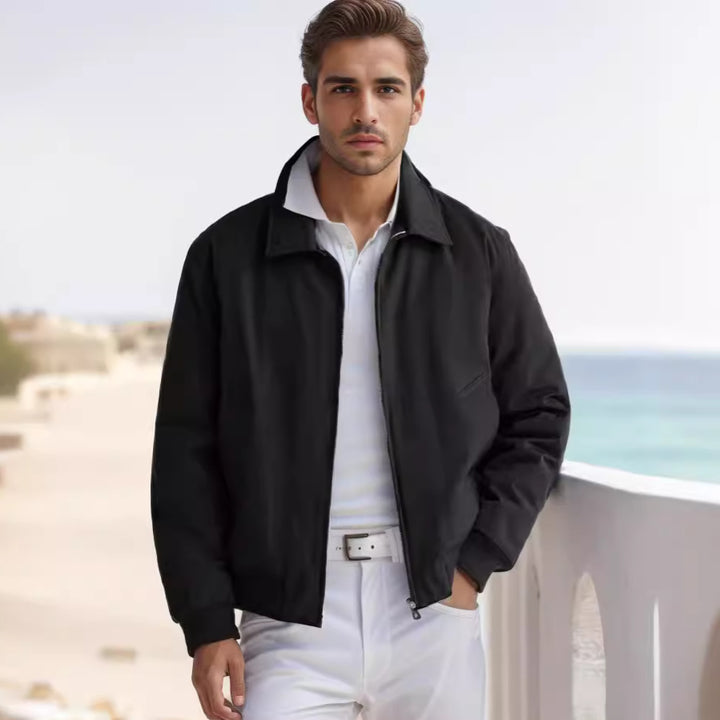 Herren modische Übergangsjacke im sportlichen Schnitt mit Reißverschluss und praktischen Taschen Drune