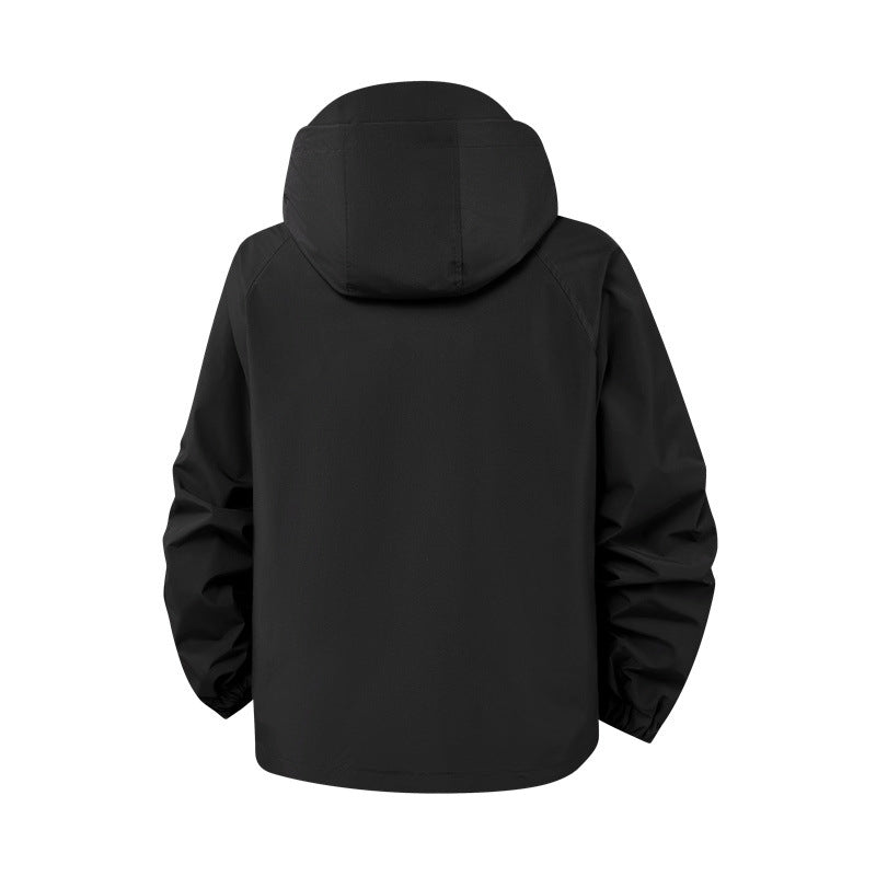Herren technische Outdoor-Jacke mit wasserdichtem Material und zahlreichen Reißverschlusstaschen Drune