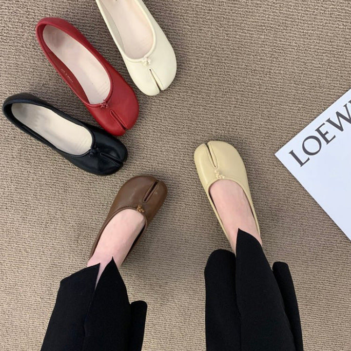 Damen Ballerinas mit eleganter Schlitz-Details und bequemer Innensohle Drune