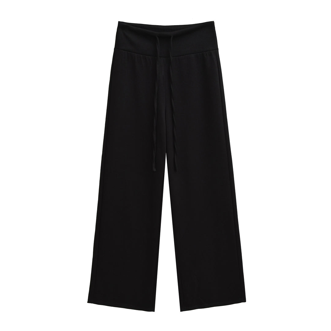 Damen weite Sporthose mit flexiblem Taillenzug Drune
