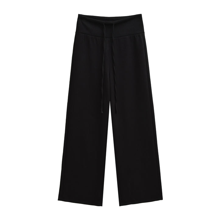 Damen weite Sporthose mit flexiblem Taillenzug Drune