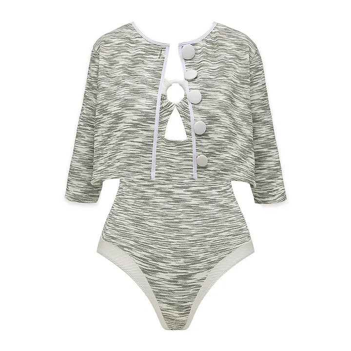 Damen Bikini-Set mit hochtailliertem Höschen und modischem Oberteil Drune