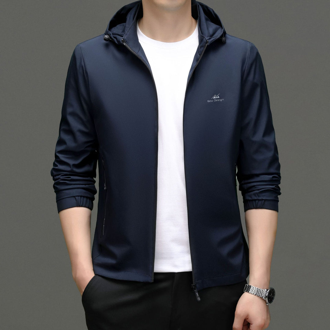 Herren Übergangsjacke mit funktionalem Kapuzendesign und elastischen Bündchen Drune