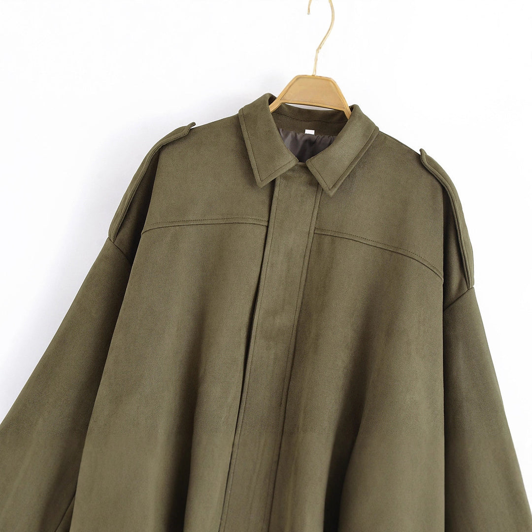 Damen modische Oversized-Jacke im lässigen Look Drune