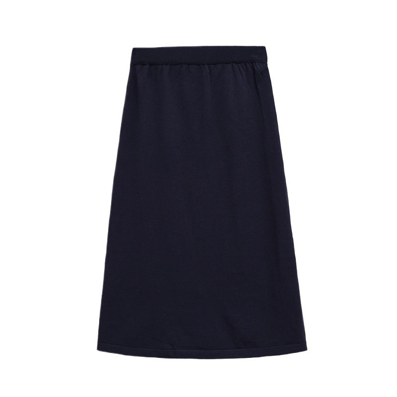 Damen Bequemer Jersey-Rock mit elastischem Bund Drune