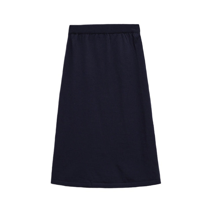 Damen Bequemer Jersey-Rock mit elastischem Bund Drune