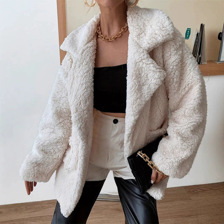 Drune | Leichtgewicht Teddyjacke Polyester Weich und Warm