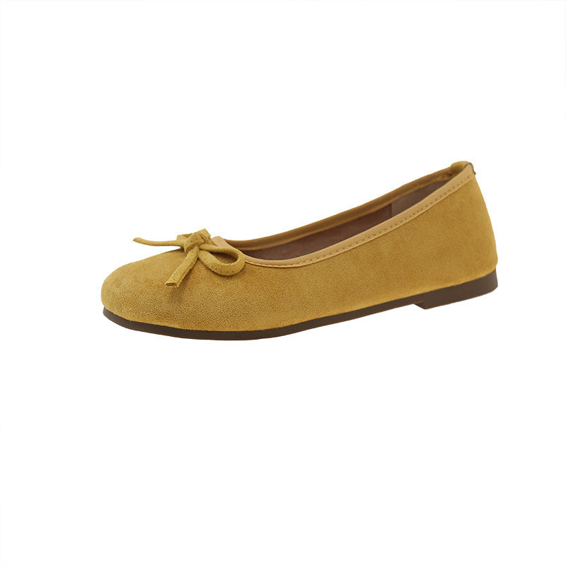 Damen Komfortable Ballerinas mit dekorativen Schleifen und hochwertigem Obermaterial Drune