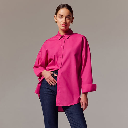 Damen Oversized Hemd Drune