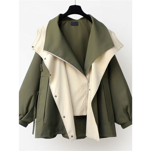 Damen multifunktionale Outdoor-Jacke mit großen Taschen und praktischen Reißverschlüssen Drune