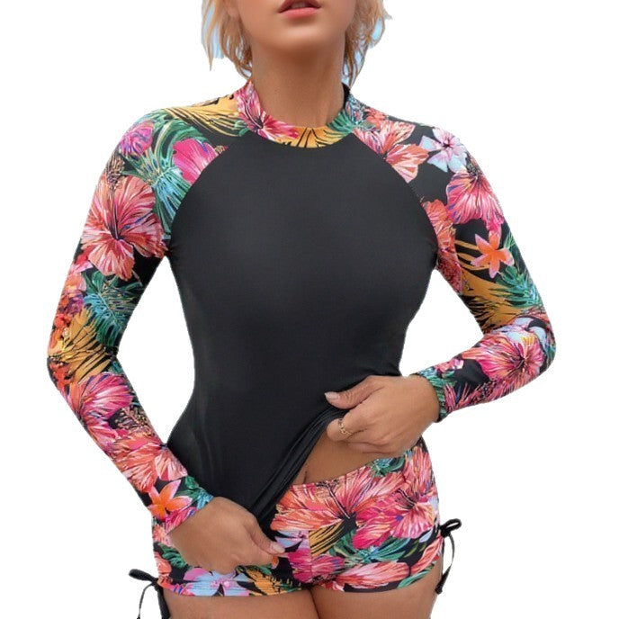 Damen Surfanzug mit buntem Blumenmuster Drune