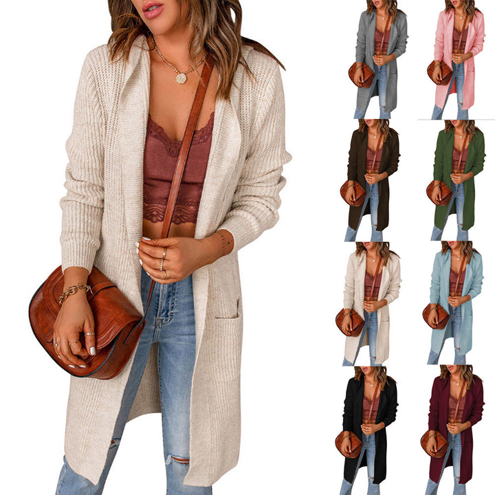 Damen Strickjacke im lässigen Oversized-Stil mit Taschen Drune