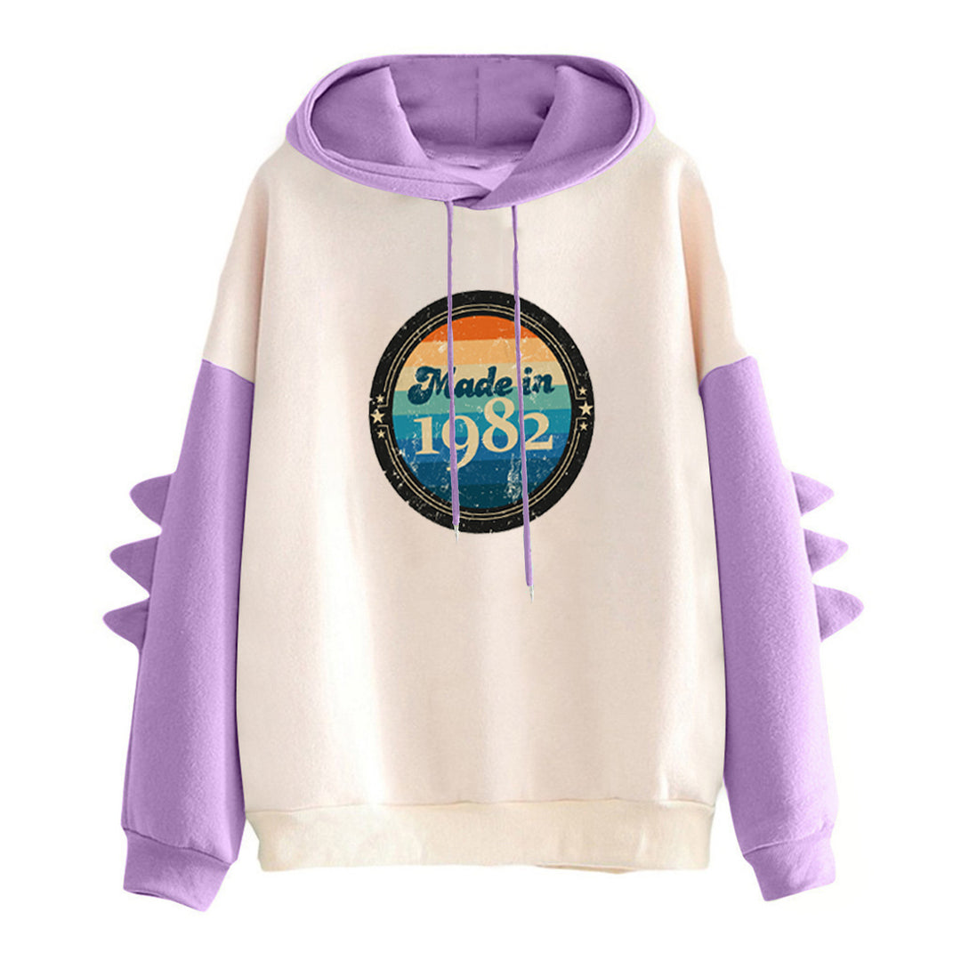 Damen Kapuzenpullover mit einzigartigem Retro-Design Drune