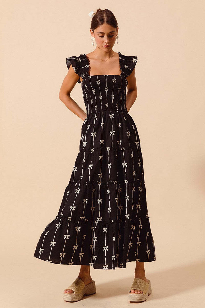 Damen Maximal voluminöses Wickelkleid mit Rüschendetails Drune