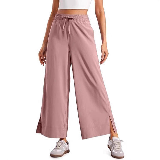 Damen weit geschnittene Sporthose mit elastischem Bund Drune