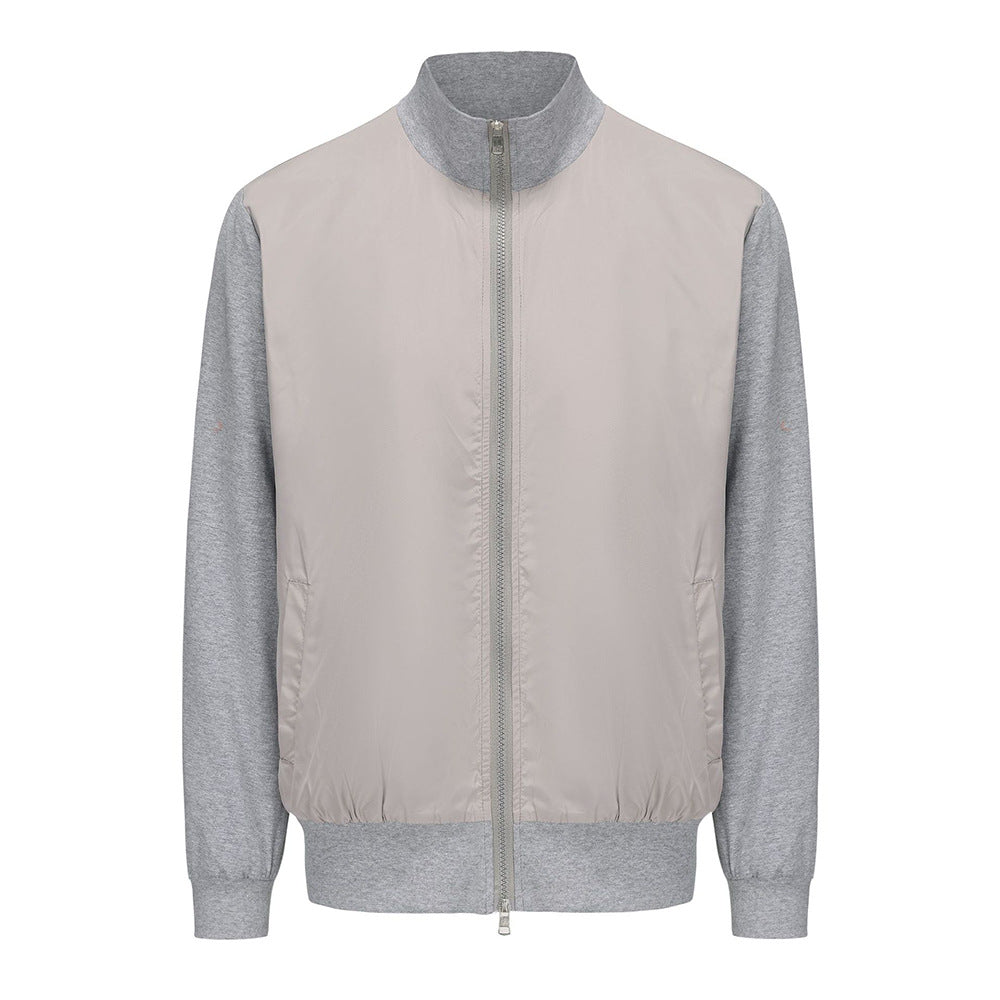 Herren lässige Sommerjacke im minimalistischen Design mit praktischen Reißverschlusstaschen Drune