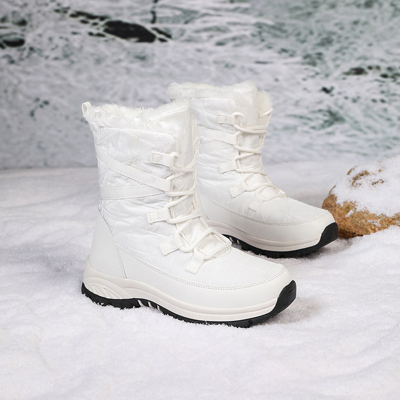 Damen Winterstiefel mit isoliertem Futter und rutschfester Sohle Drune