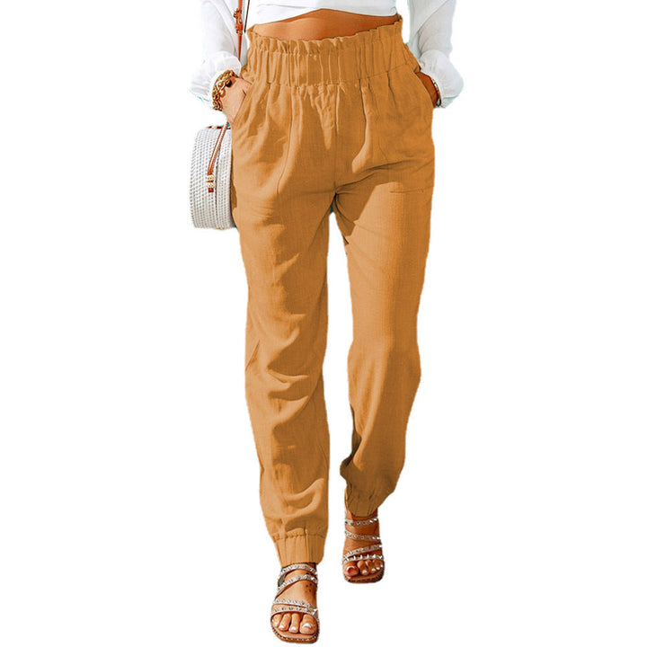 Damen Bequeme und elegante Sommerhose mit elastischem Bund und praktischen Taschen Drune