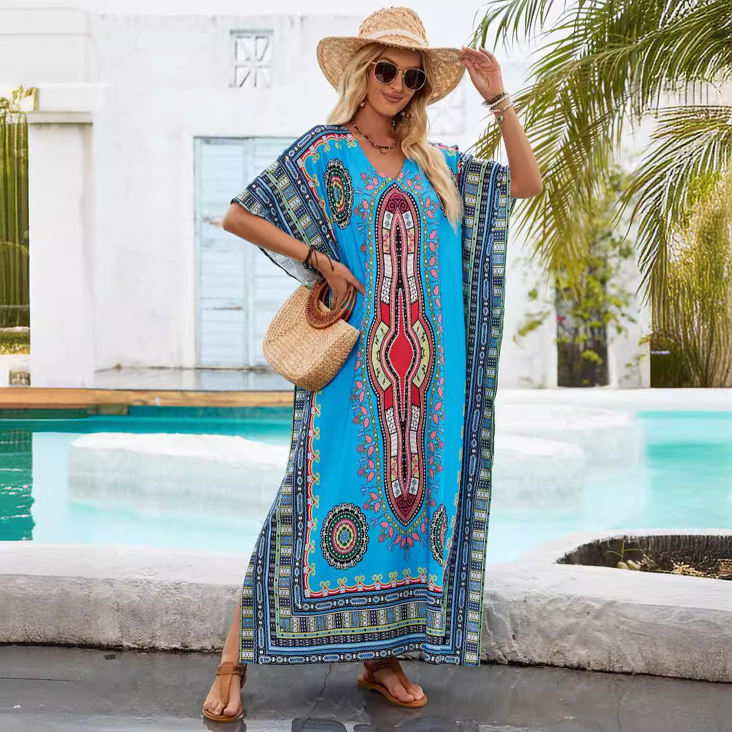 Femme Kaftan Maxi Kleid Drune