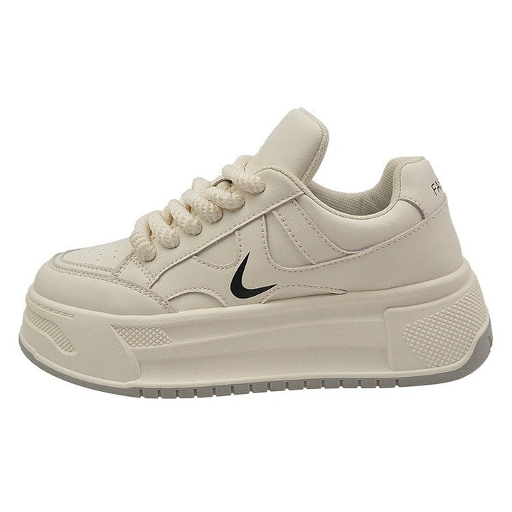 Damen modische Sneaker mit hohem Plateau und atmungsaktiver Obermaterial von Drune