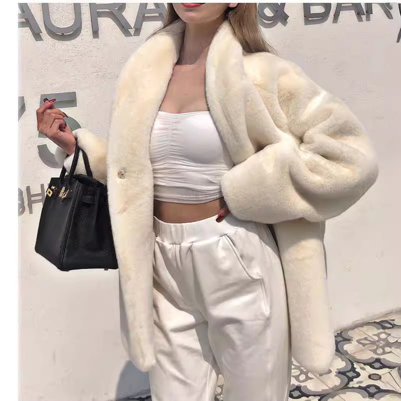 Damen Übergröße Teddyjacke Drune