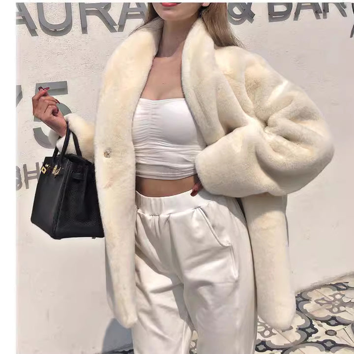 Damen Übergröße Teddyjacke Drune