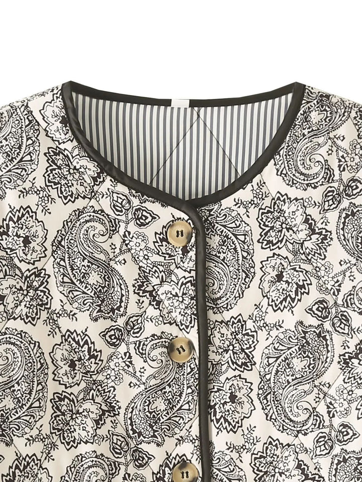 Damen modische Quiltjacke mit einzigartigem Paisleymuster Drune